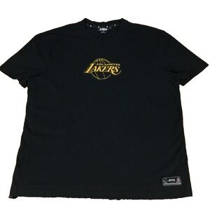 Vintage Lakers T-Shirt Josh Denzel Basketball NBA Black Mens 2XL Double Sided LA